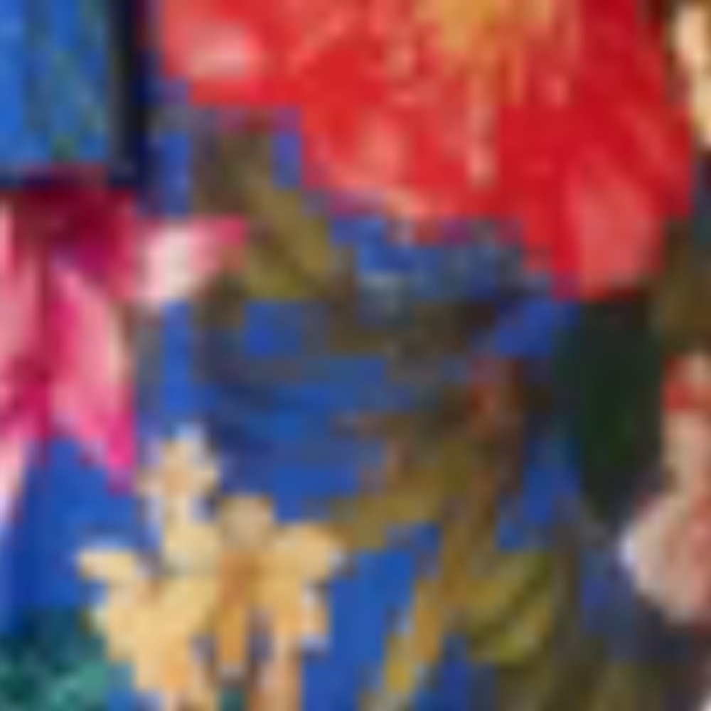 PQ Swim Samantha Maxi Dress Cover up. Blue Floral Boca M/L - Picture 4 of 4